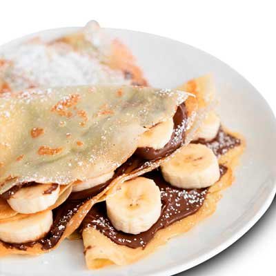 Clătită cu nutella și banane